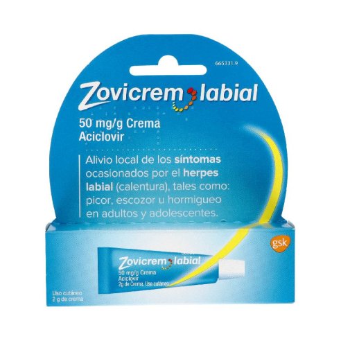 ZOVICREM LABIAL 50 MG/G CREMA 1 TUBO 2 G