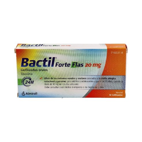 BACTIL FORTE FLAS 20 MG 10 LIOFILIZADOS ORALES