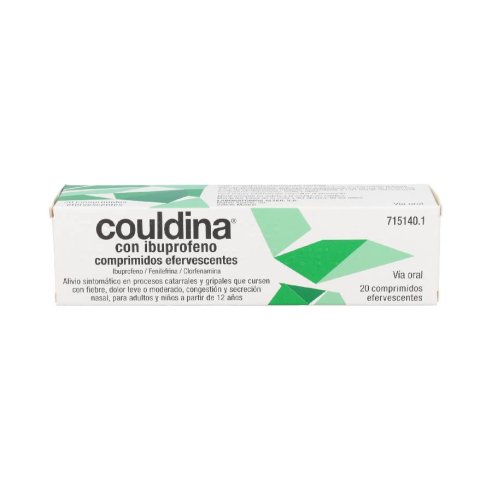 COULDINA CON IBUPROFENO 400 MG/2 MG/7,5 MG 20 COMPRIMIDOS EFERVESCENTES