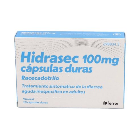 HIDRASEC 100 MG 10 CAPSULAS