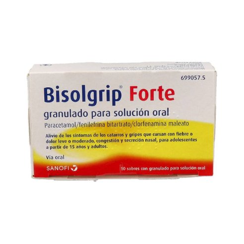 BISOLGRIP FORTE 10 SOBRES GRANULADO PARA SOLUCION ORAL