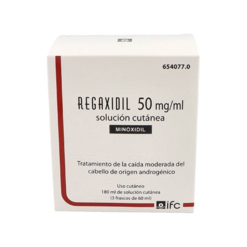 REGAXIDIL 50 MG/ML SOLUCION CUTANEA 3 FRASCOS 60 ML