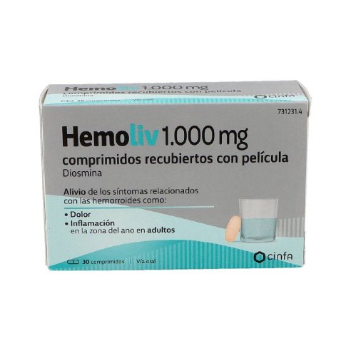 HEMOLIV 1000 MG 30 COMPRIMIDOS RECUBIERTOS