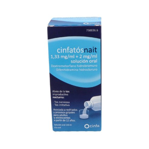 CINFATOS NOCHE 1,33 MG/ML  2 MG/ML SOLUCION ORAL 1 FRASCO 150 ML