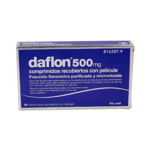 DAFLON 500 MG 30 COMPRIMIDOS RECUBIERTOS