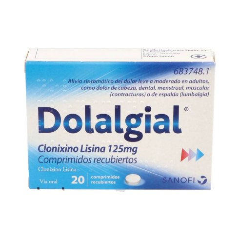 DOLALGIAL CLONIXINO LISINA 125 MG 20 COMPRIMIDOS RECUBIERTOS