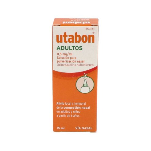 UTABON ADULTOS 0,5 MG/ML SOLUCION PARA PULVERIZACION NASAL 1 FRASCO 15 ML