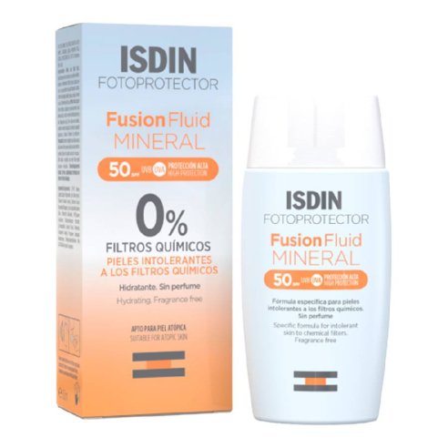 FOTOPROTECTOR ISDIN SPF-50 FUSION FLUID MINERAL  50 ML