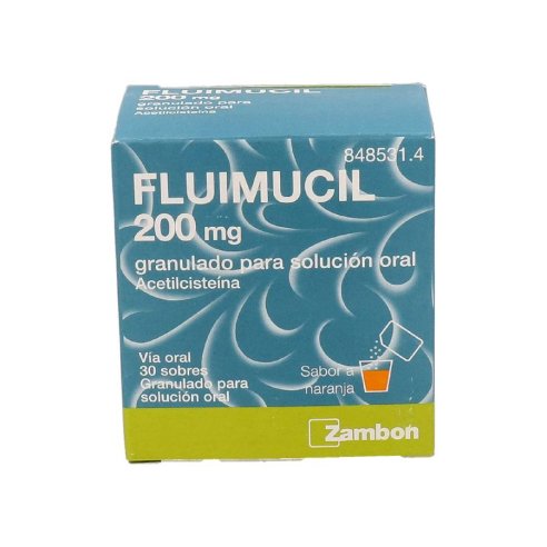 FLUIMUCIL 200 MG 30 SOBRES GRANULADO PARA SOLUCION ORAL